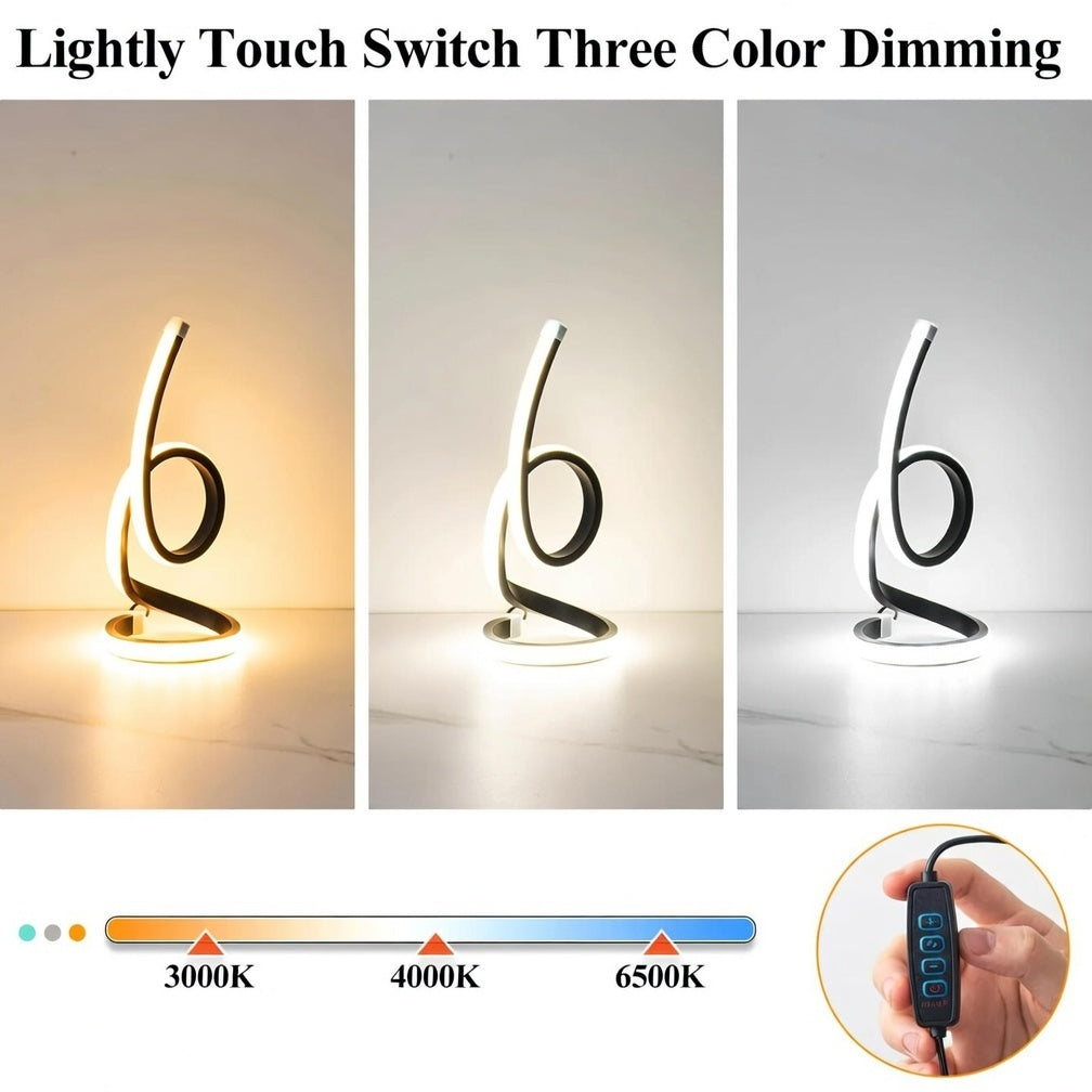 Lampe de bureau nordique USB, trois couleurs.